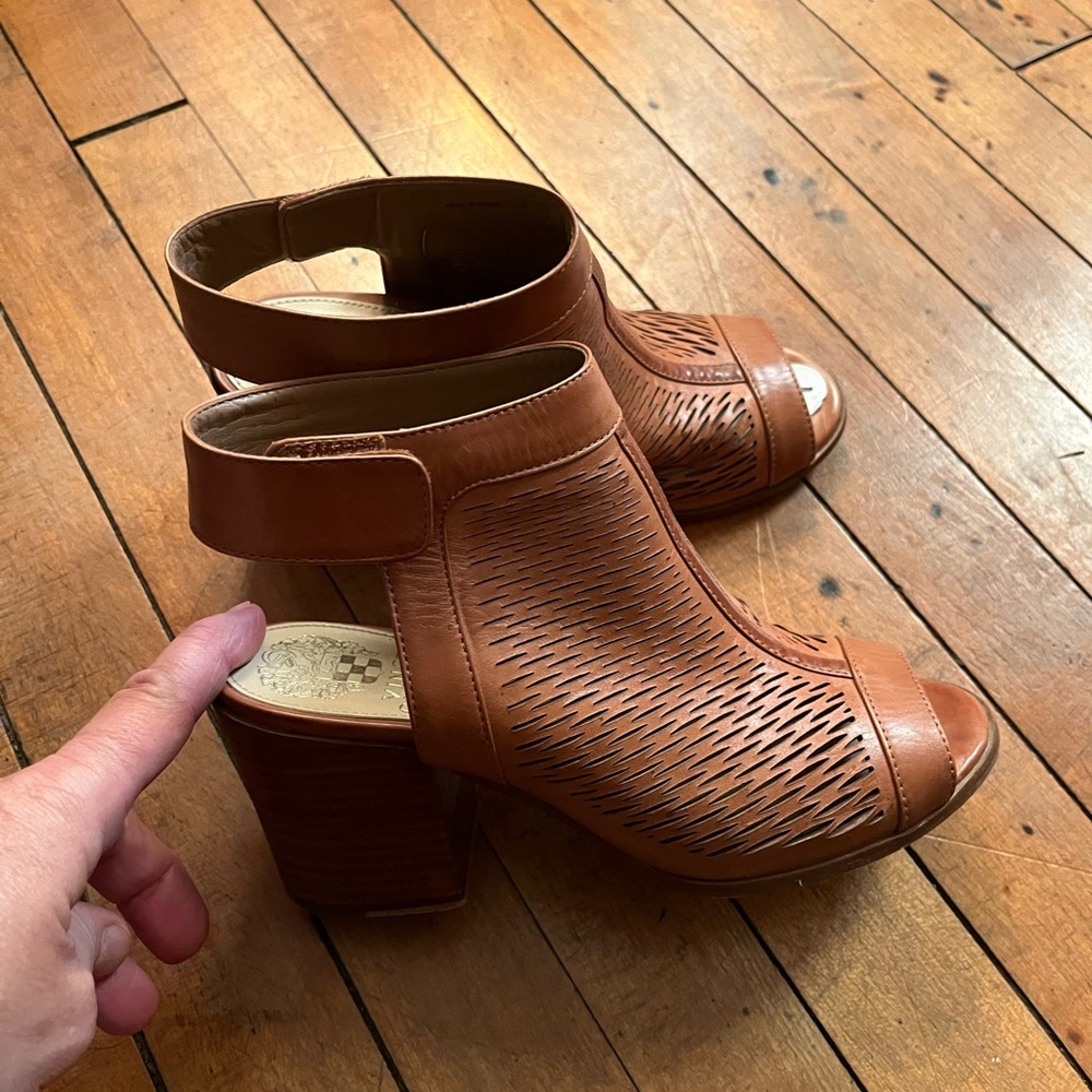 Vince Camuto Tan Ankle Booties